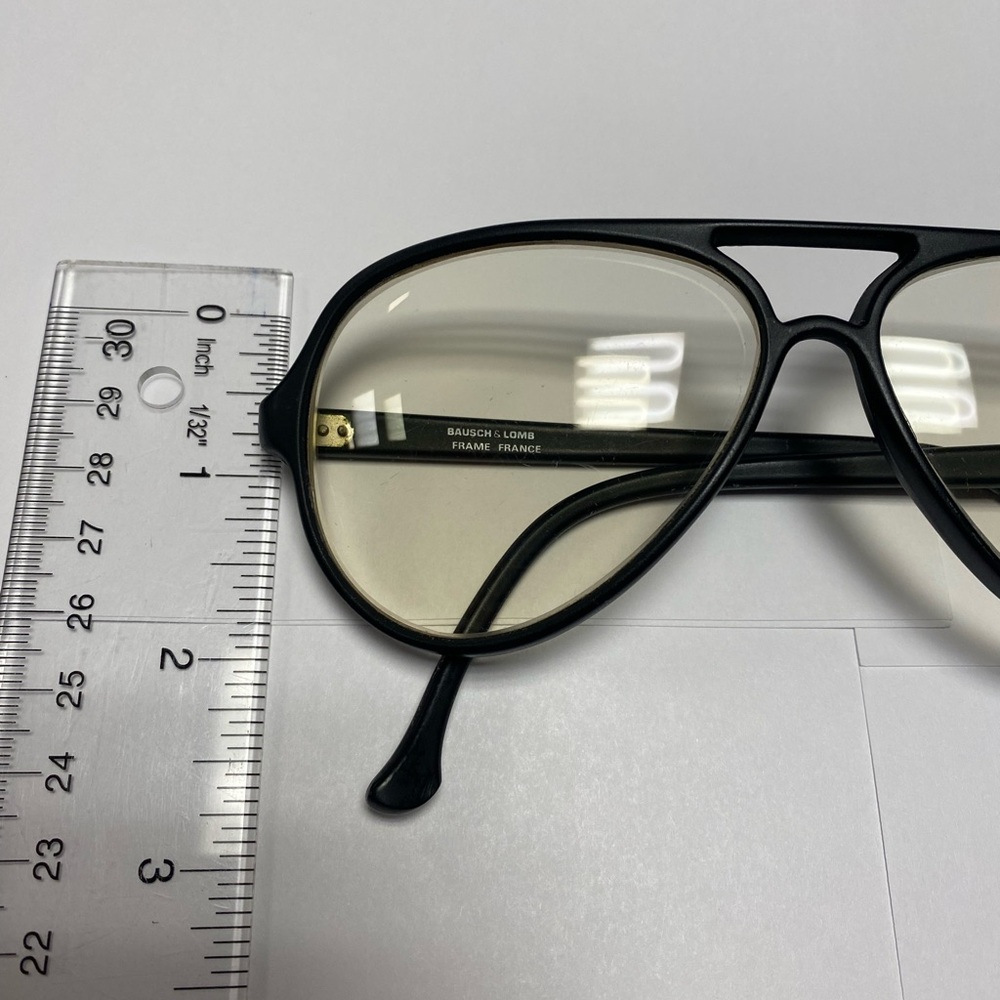 Ray-Ban Black Aviator Sunglasses with Light Tinted Lenses - Picture 7 of 9